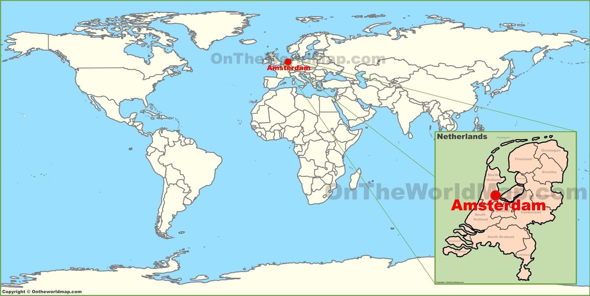 Nizozemsko v mapě světa