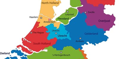 Mapa z Nizozemských provincií