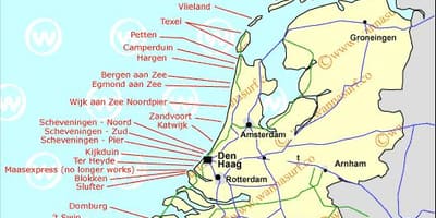 Holland beach mapě