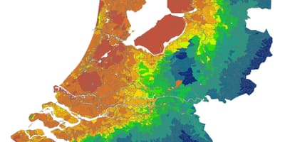 Holland klimatu mapě