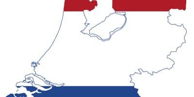 Nizozemsko vlajka, mapa