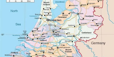 Holland transporty mapě